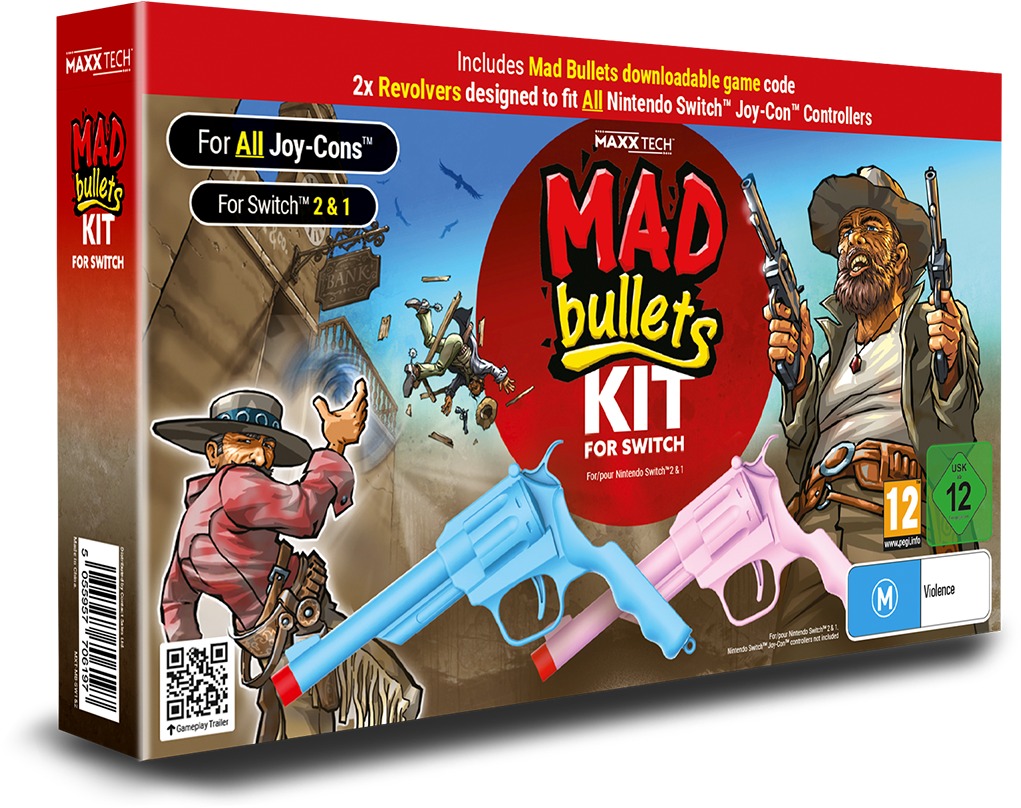 Mad Bullets Kit - hra a súprava príslušenstva - Nintendo Switch 1/2