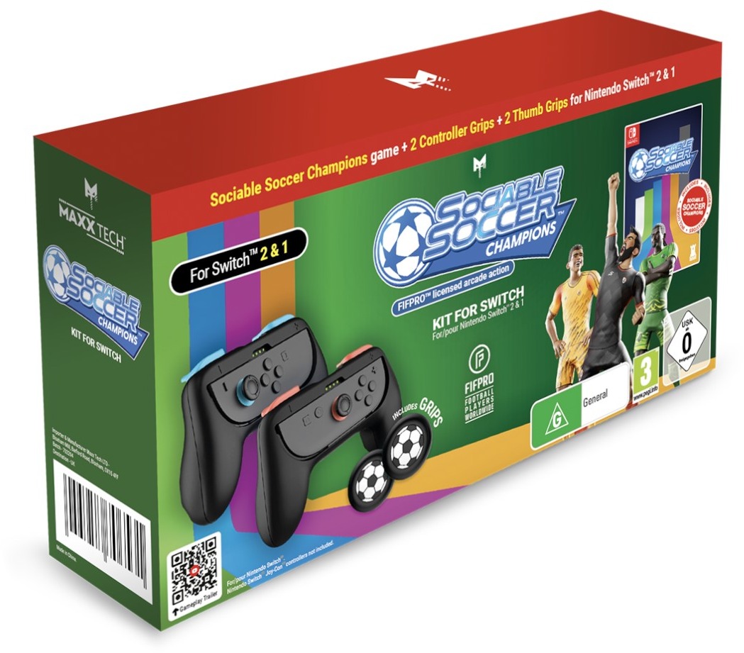 Sociable Soccer Champions Kit – hra a súprava príslušenstva – Nintendo Switch 1/2