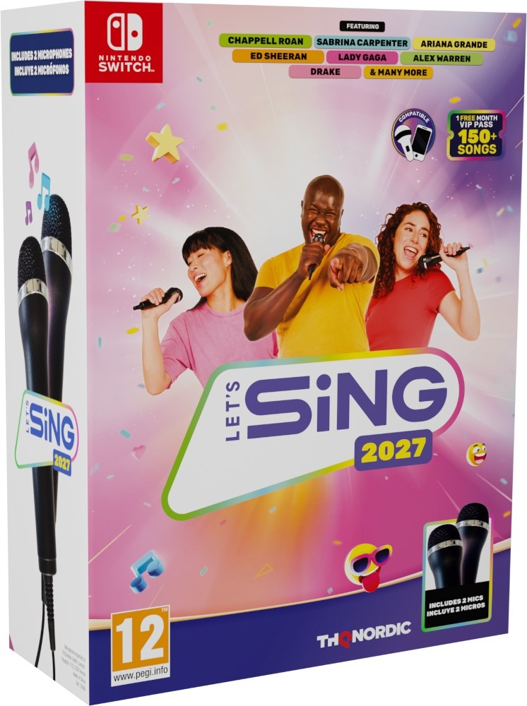 Lets Sing 2027 + 2 mikrofony - Nintendo Switch