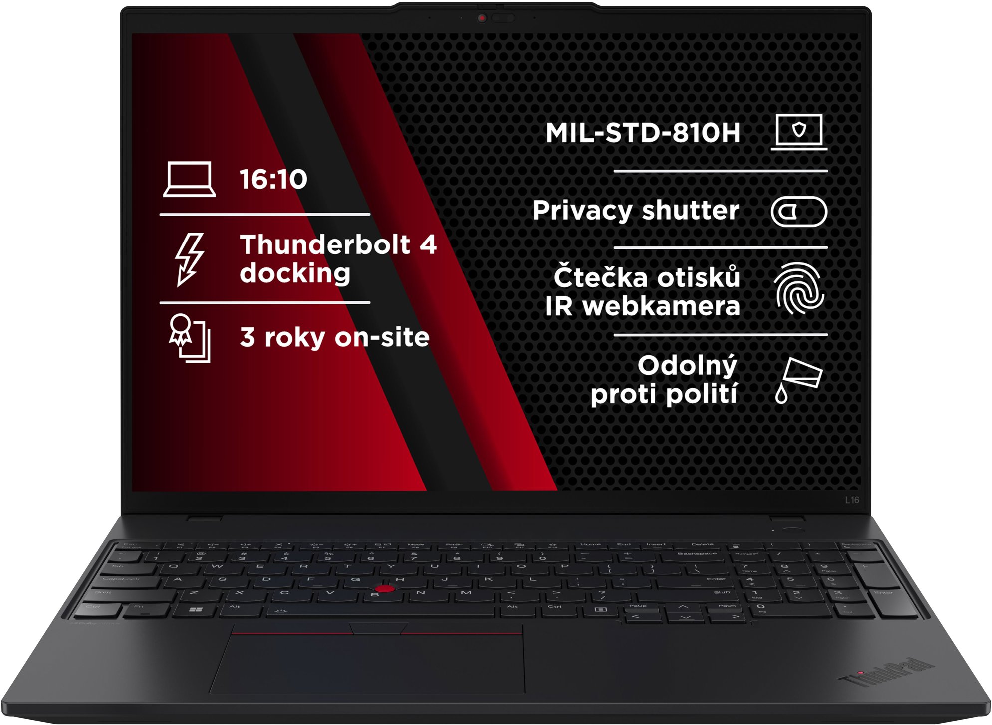 Lenovo ThinkPad L16 Gen 2 Black LTE