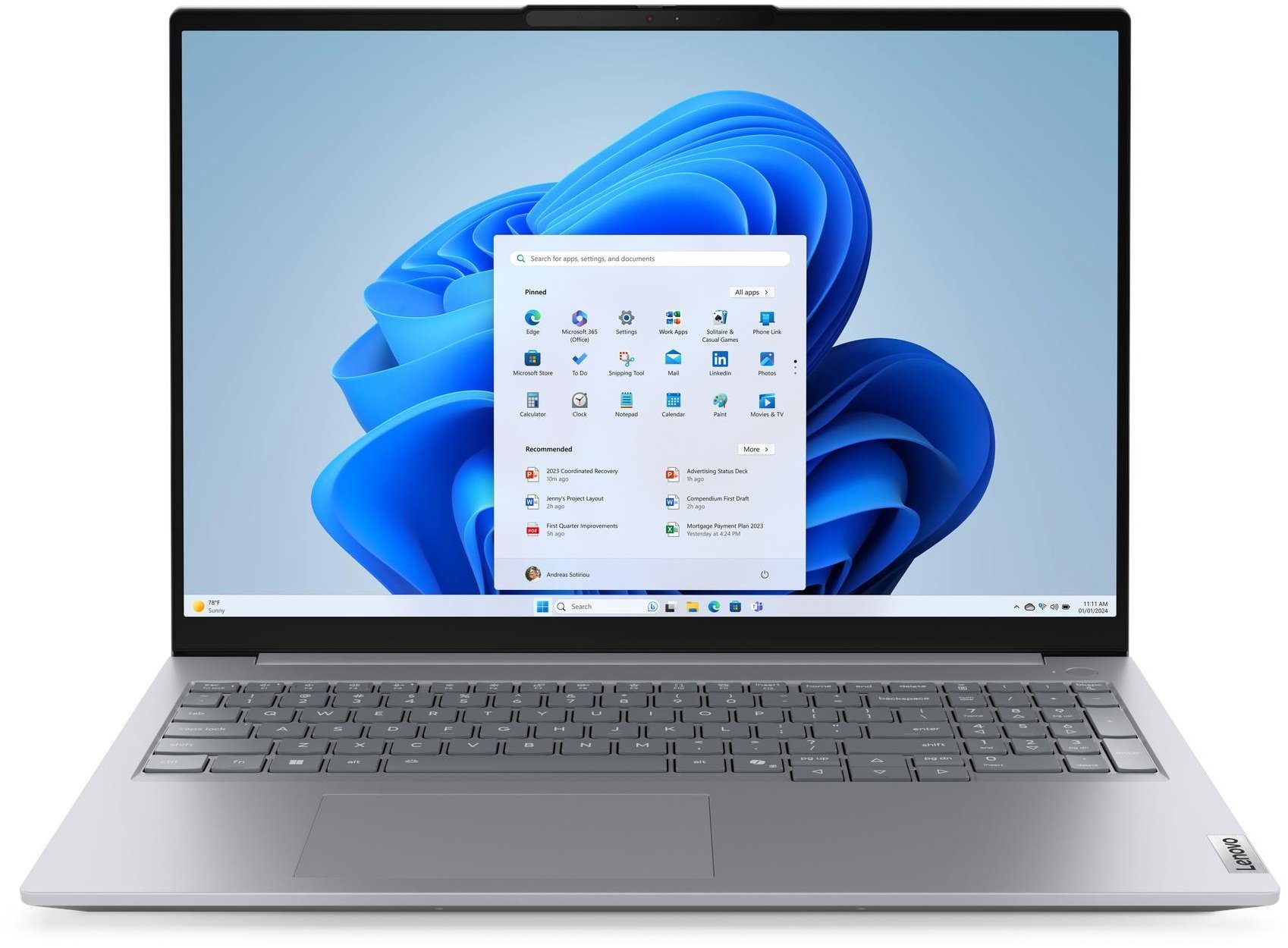 Lenovo ThinkBook 16 G9 IRL Arctic Grey