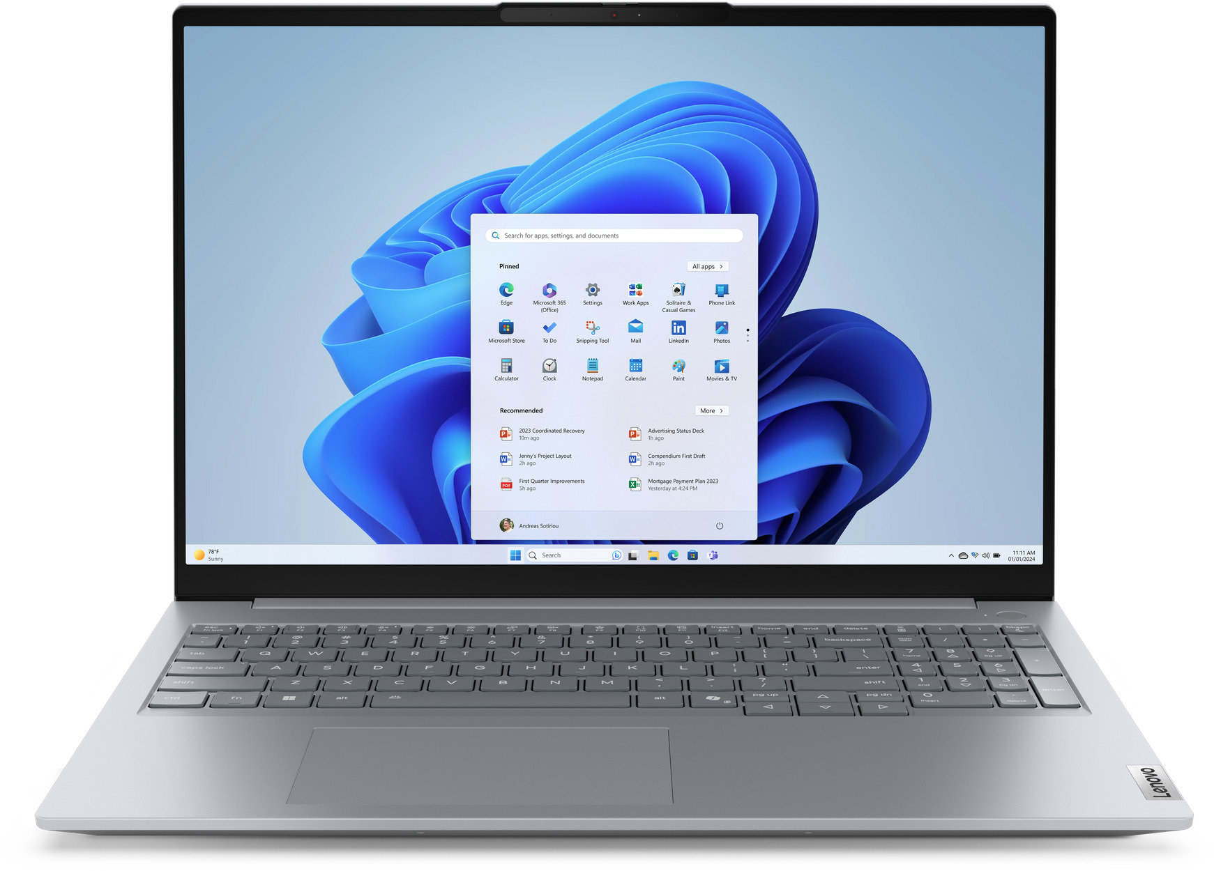 Lenovo ThinkBook 16 G8 IAL Arctic Grey kovový