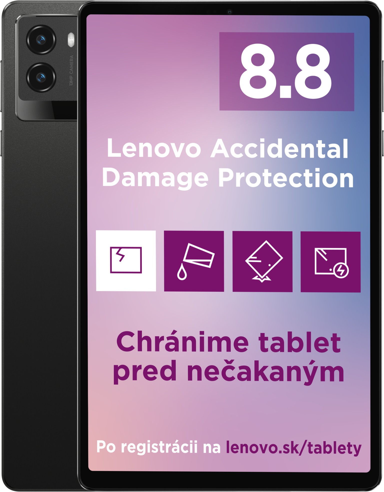 Lenovo LEGION TAB 8,8" 12 GB/256GB GB Black + Obal s krytom + ochranná fólia