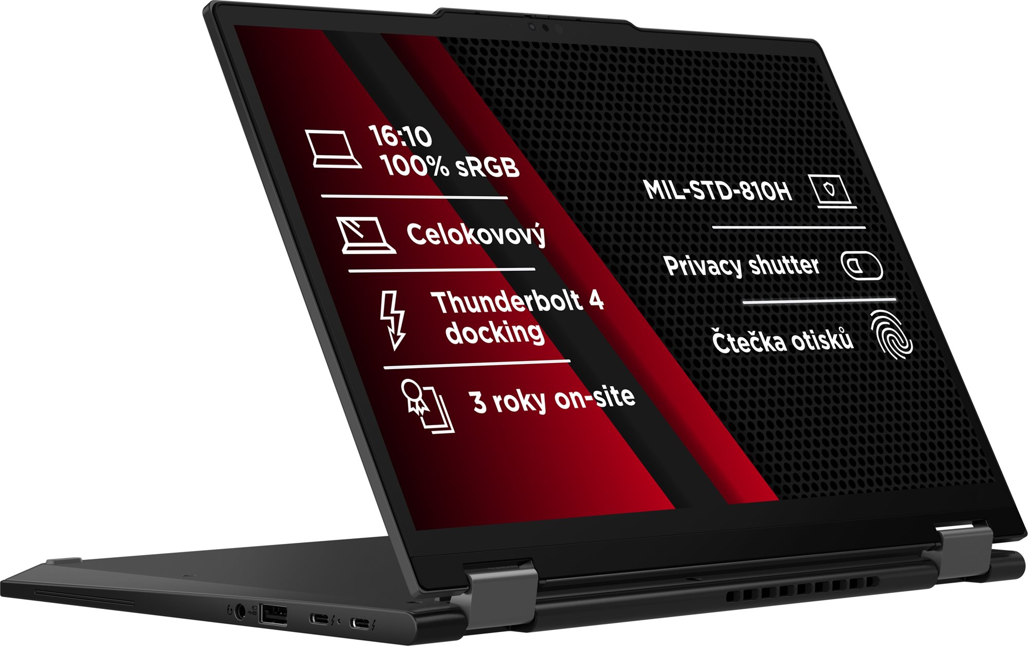 Repasovaný – Lenovo ThinkPad X13 Yoga Gen 4 Deep Black
