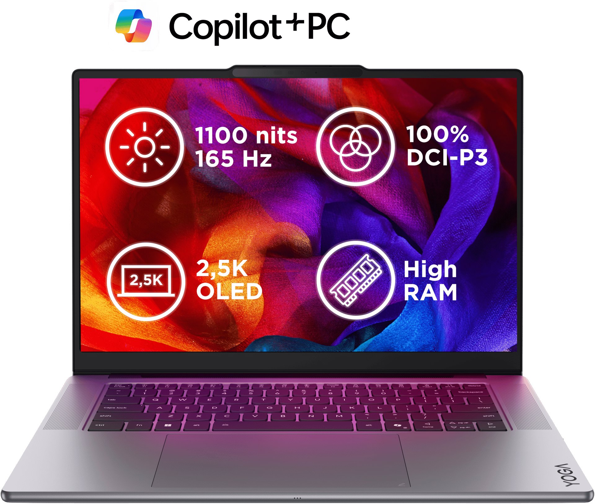 Lenovo Yoga Pro 7 15IPH11 Luna Grey celokovový (bez adaptéru)