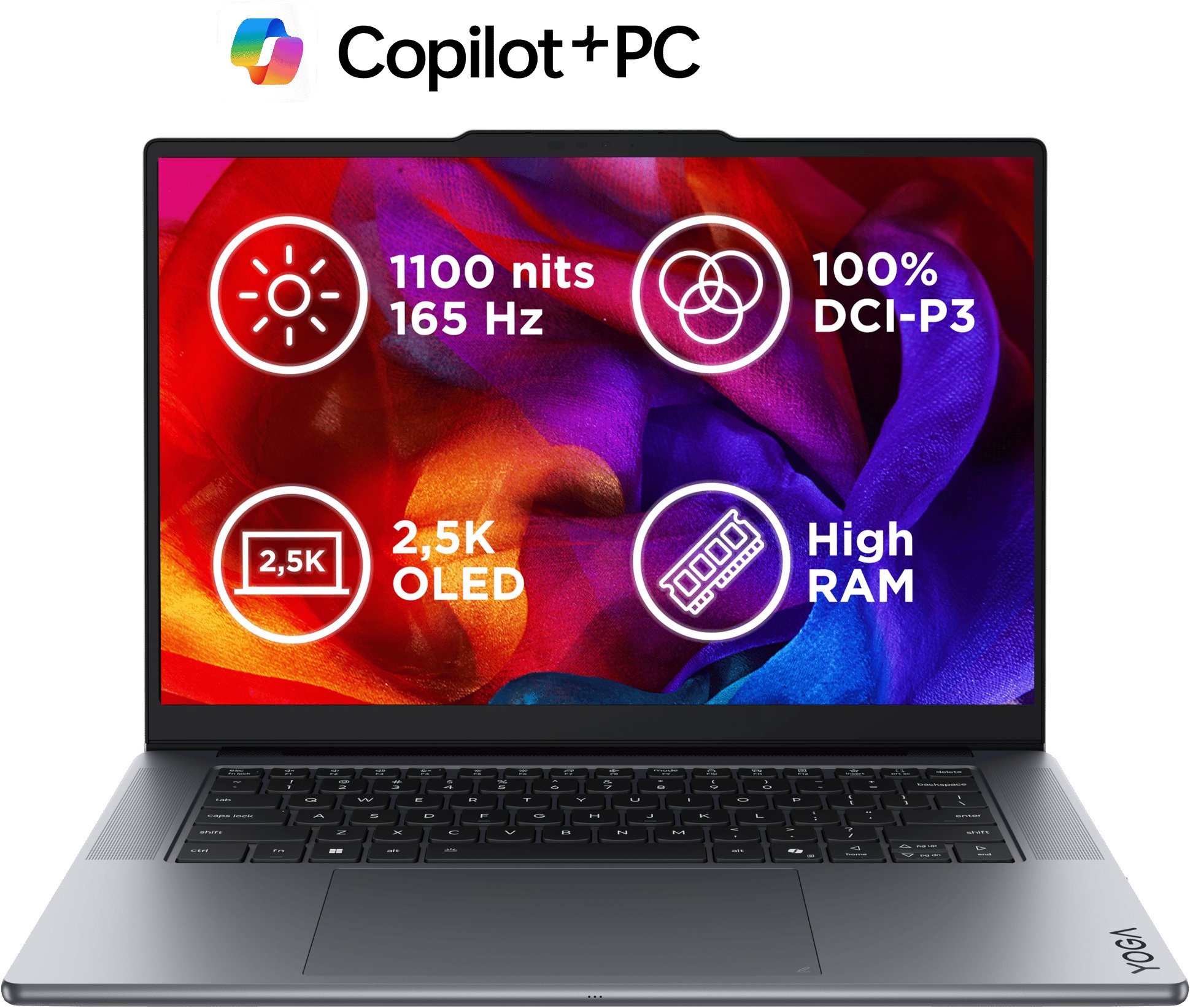 Lenovo Yoga Pro 7 15IPH11 Luna Grey celokovový (bez adaptéru)