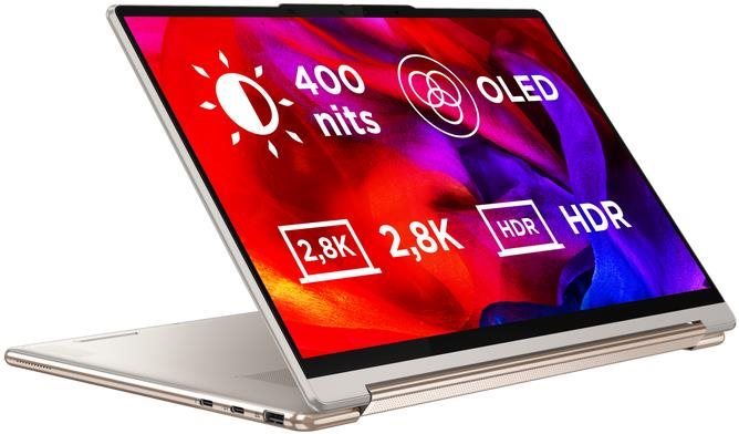 Repasované - Lenovo Yoga 9 14IAP7 Oatmeal celokovový + aktivní stylus Lenovo