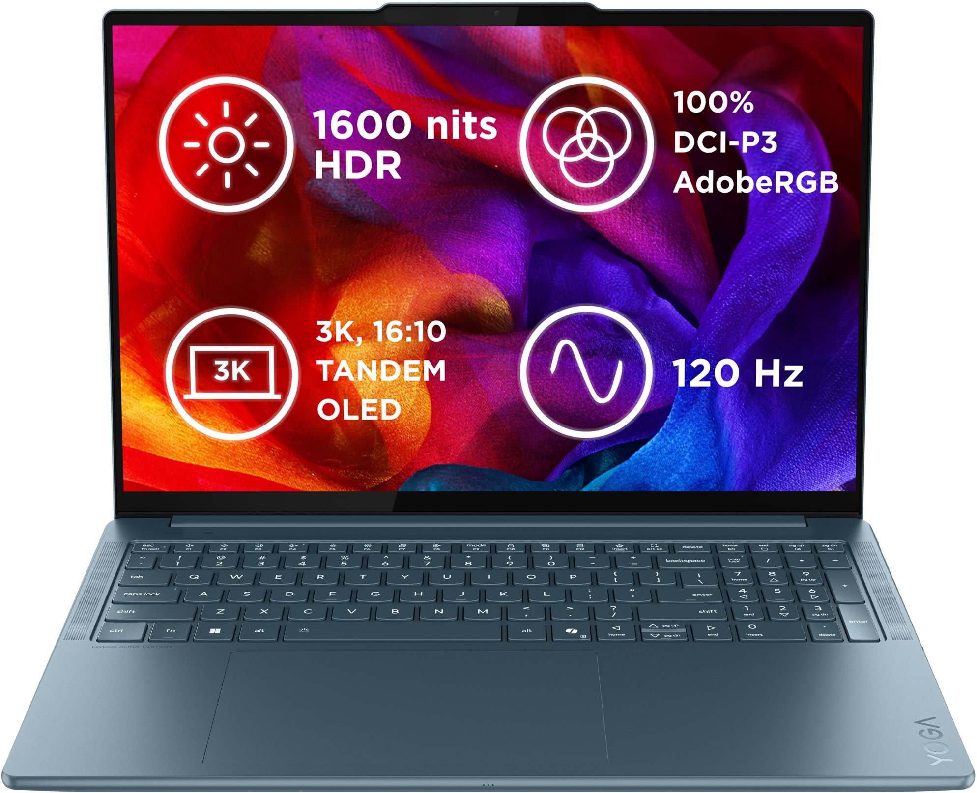Lenovo Yoga Pro 9 16IAH10 Tidal Teal celokovový (bez adaptéru)