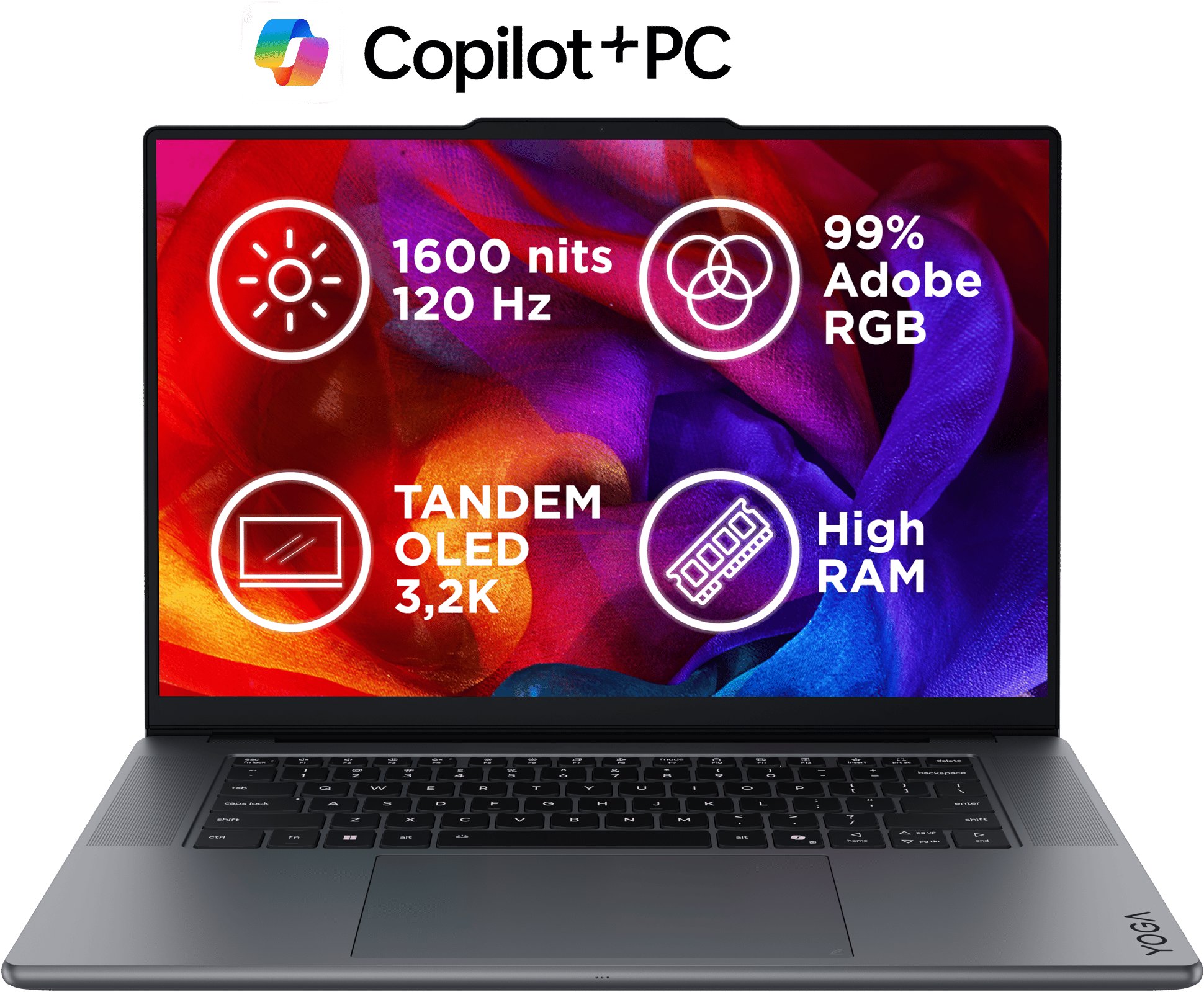 Lenovo Yoga Pro 9 16IPH11 Thunder Grey celokovový (bez adaptéru)