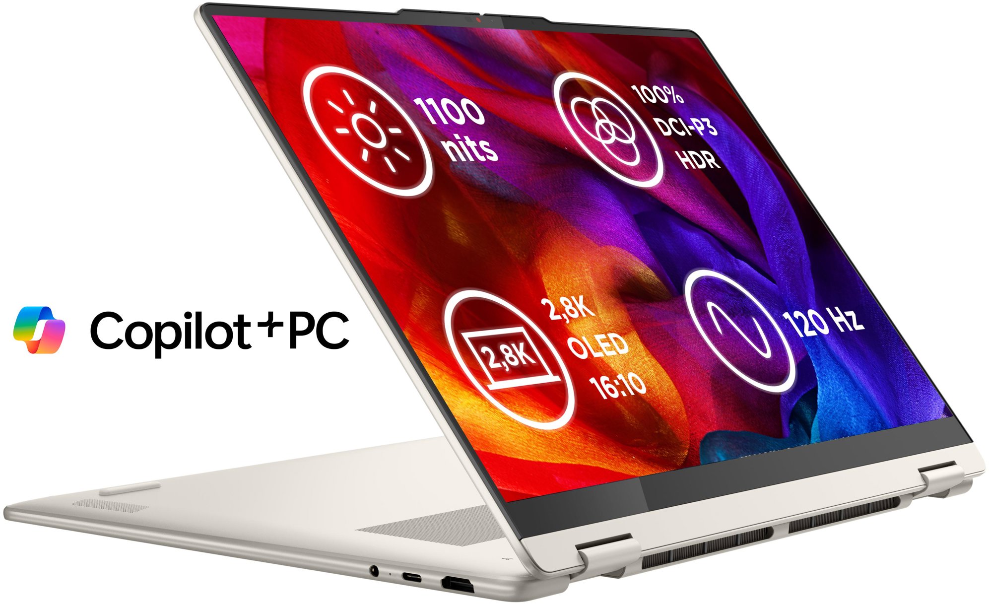 Lenovo Yoga 7 2-in-1 16AKP10 Seashell celokovový (bez adaptéru)