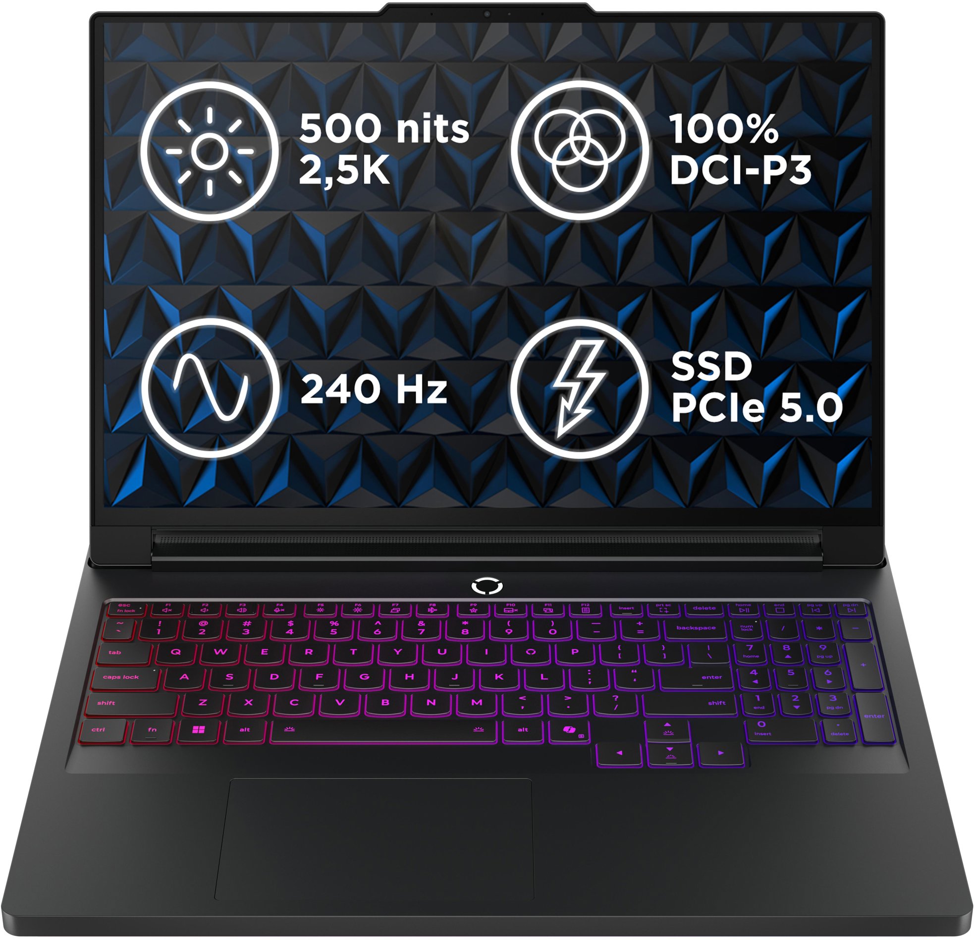 Lenovo Legion Pro 7 16AFR10H Eclipse Black celokovový (bez adaptéra)