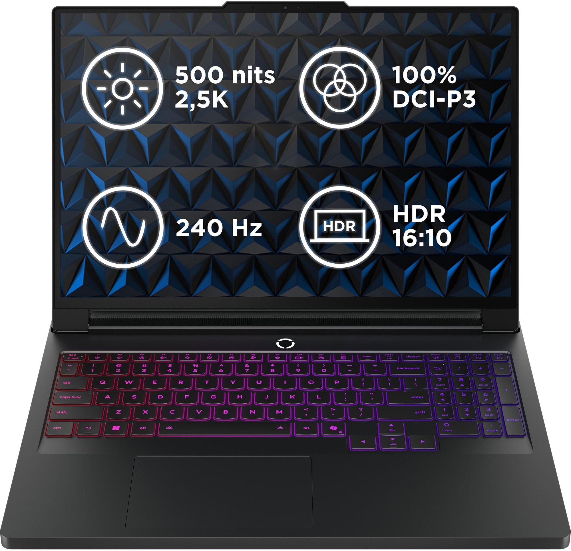 Lenovo Legion Pro 7 16IAX10H Eclipse Black kovový
