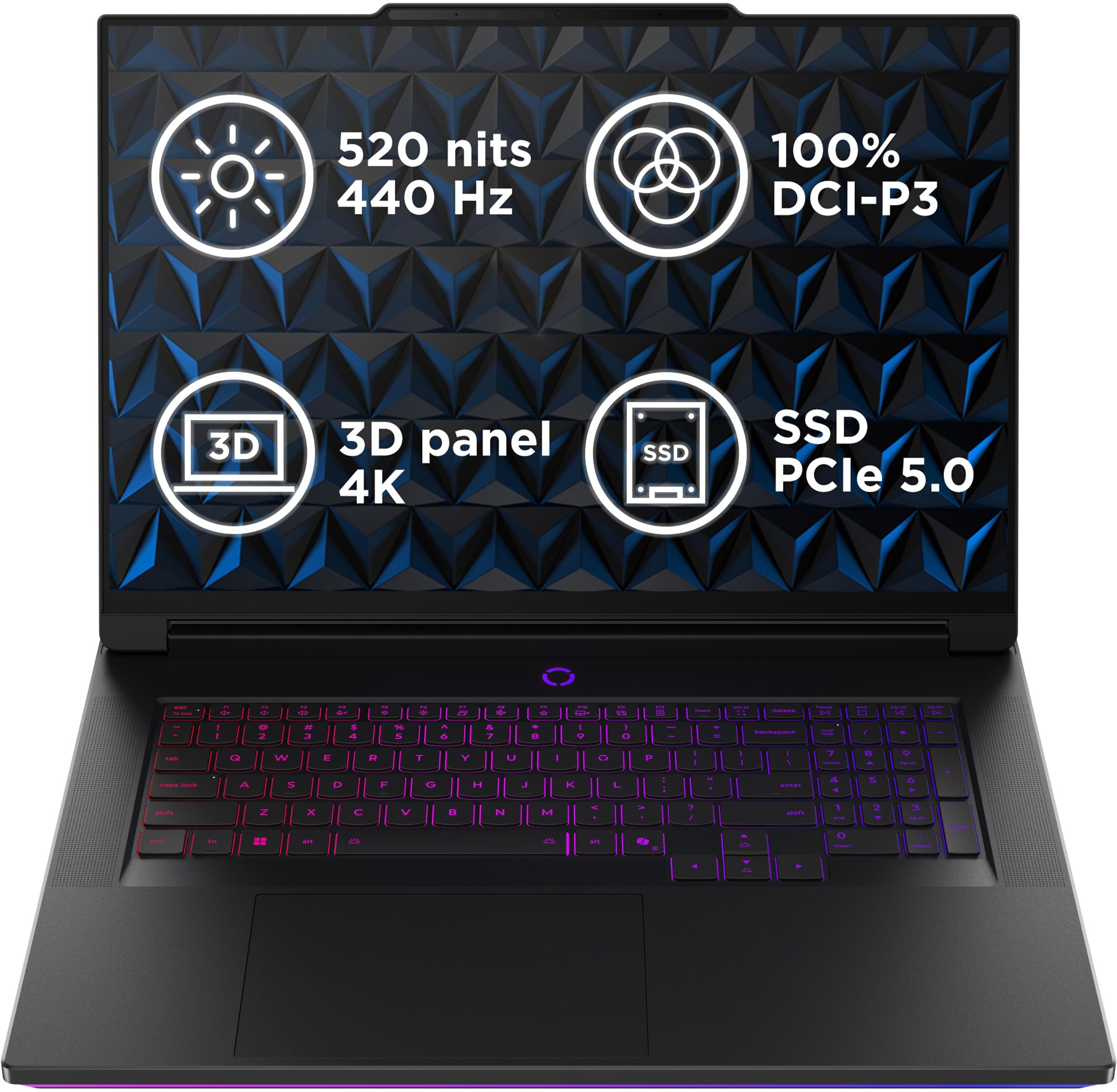 Lenovo Legion 9 18IAX10 Eclipse Black kovový (bez adaptéru)