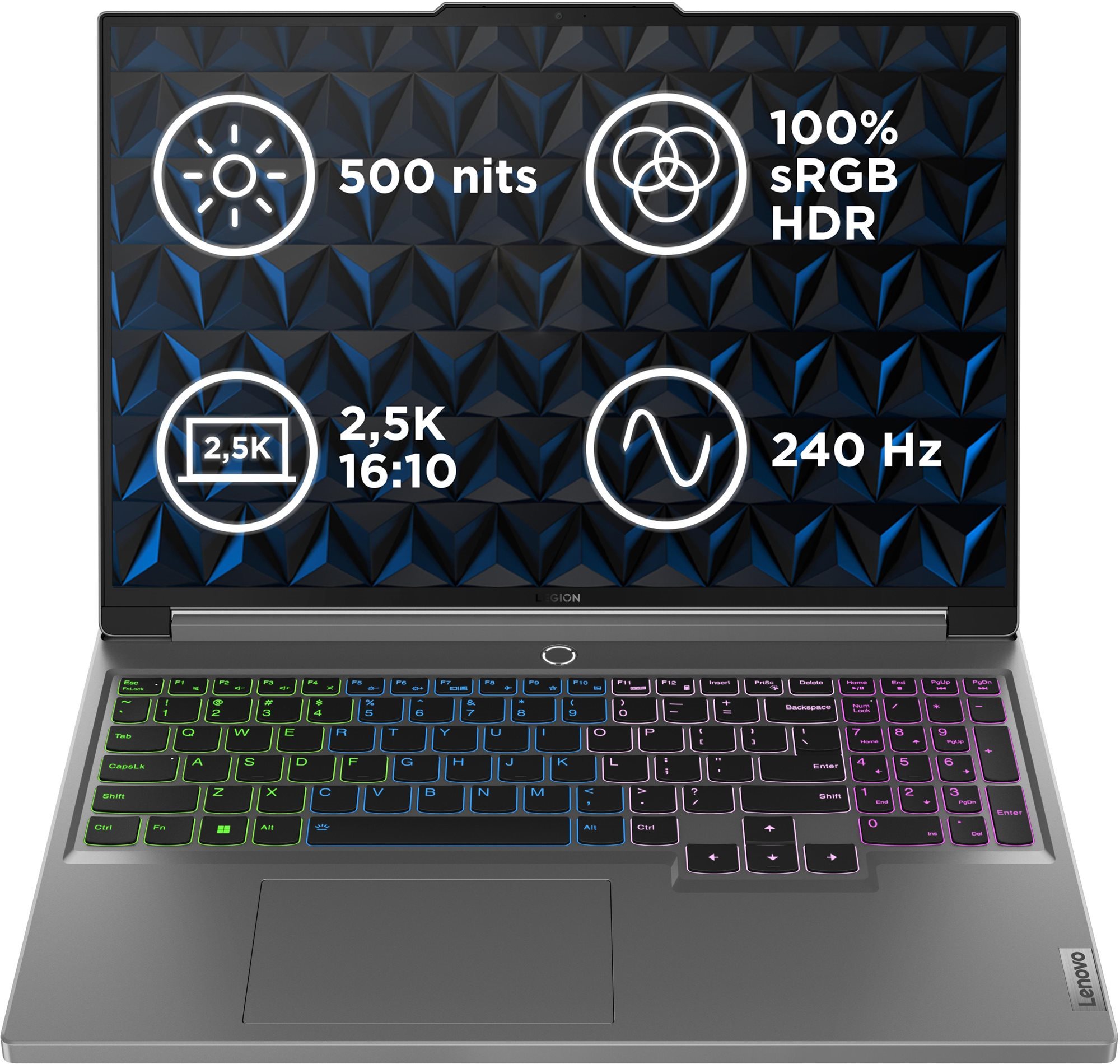 Repasované – Lenovo Legion 5 16IRX9 Luna Grey kovový + podložka pod myš