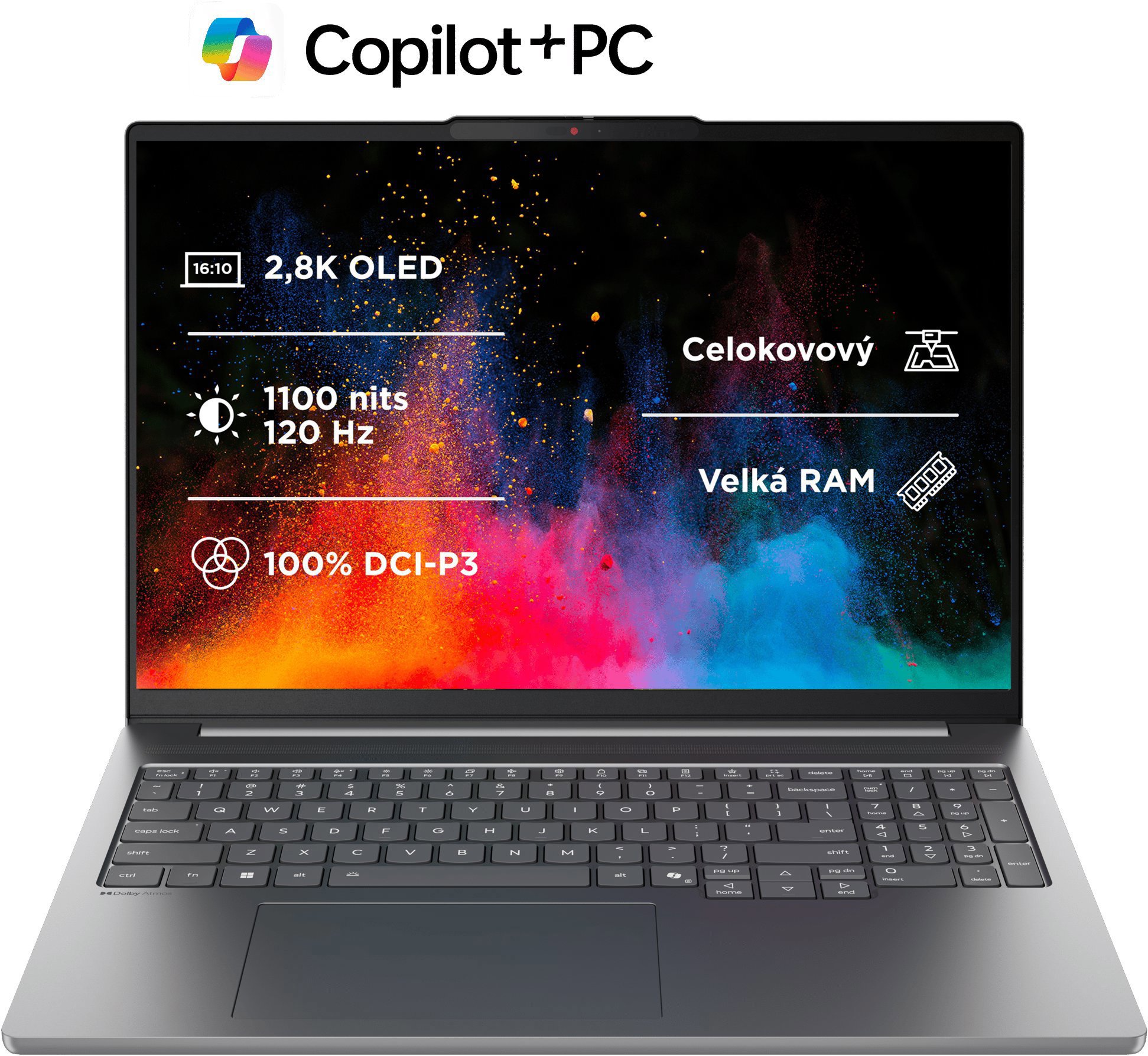 Lenovo IdeaPad Pro 5 16IPH11 Luna Grey celokovový (bez adaptéra)