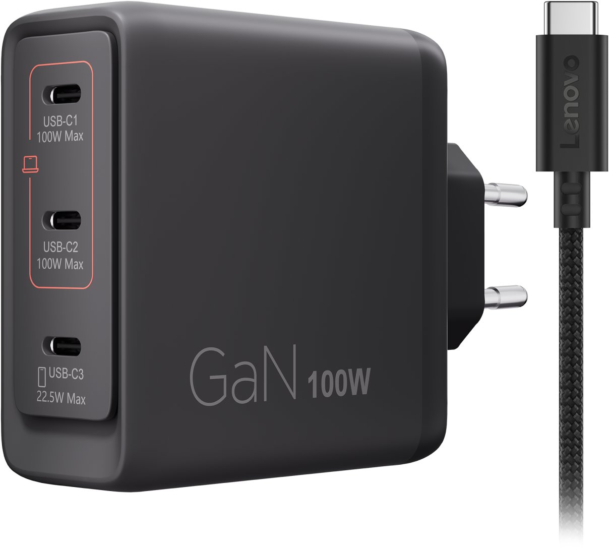 Lenovo Multi-port USB-C 100 W GaN Charger
