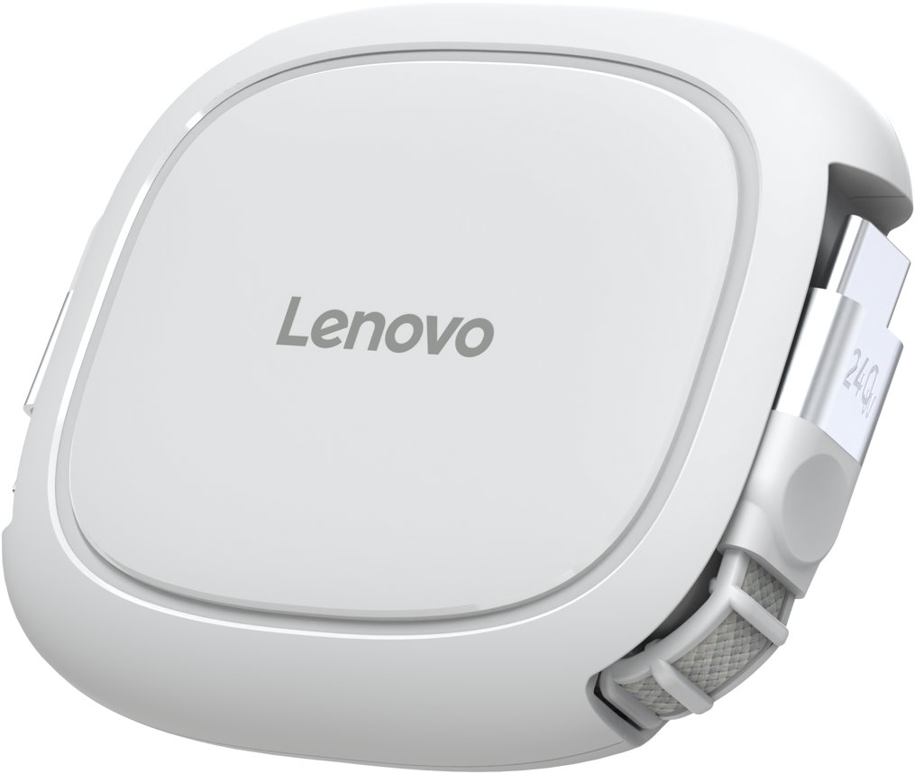 Lenovo 240 W USB-C Retractable Cable (White)