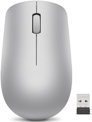 Lenovo 530 Wireless Mouse (Platinum Grey) s batériou
