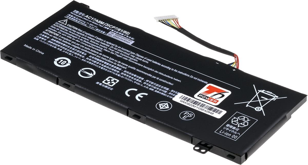 T6 Power Acer Spin 3 SP314-51, SP314-52, TravelMate X314-51, 4500 mAh, 51 Wh, 3cell, Li-Pol