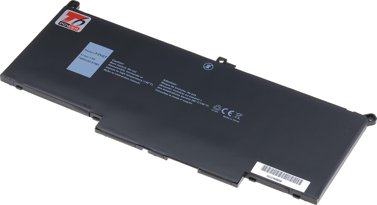 T6 Power pre Dell Latitude 7290, Li-Poly, 7,6 V, 7500 mAh (57 Wh), čierna