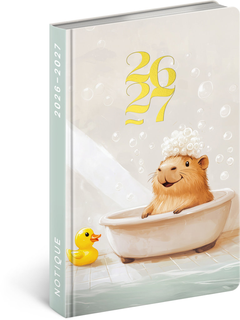 NOTIQUE 18-mesačný Petito – Kapybara 2026/2027, 11 × 16 cm