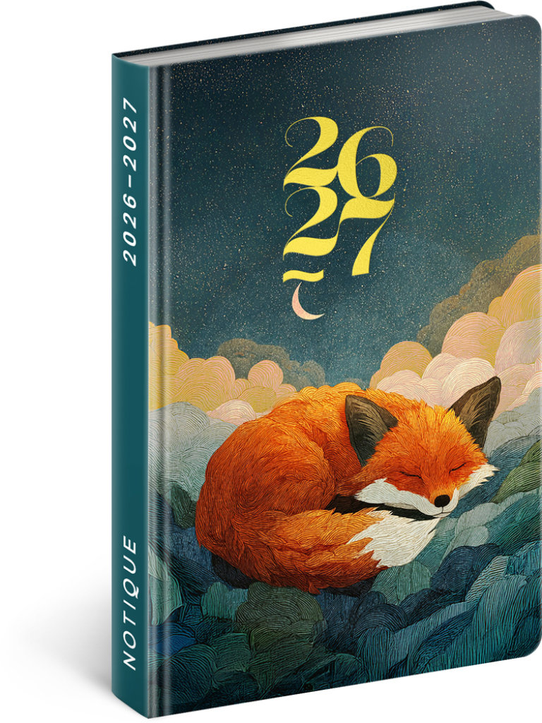 NOTIQUE 18-mesačný Petito – Spiaca líška 2026/2027, 11 × 16 cm