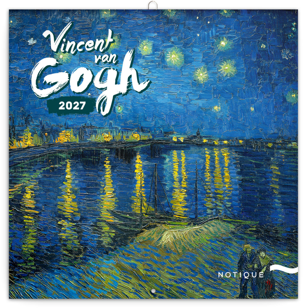 NOTIQUE poznámkový Vincent van Gogh 2027, 30 × 30 cm