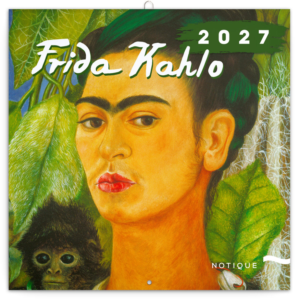 NOTIQUE poznámkový Frida Kahlo 2027, 30 × 30 cm