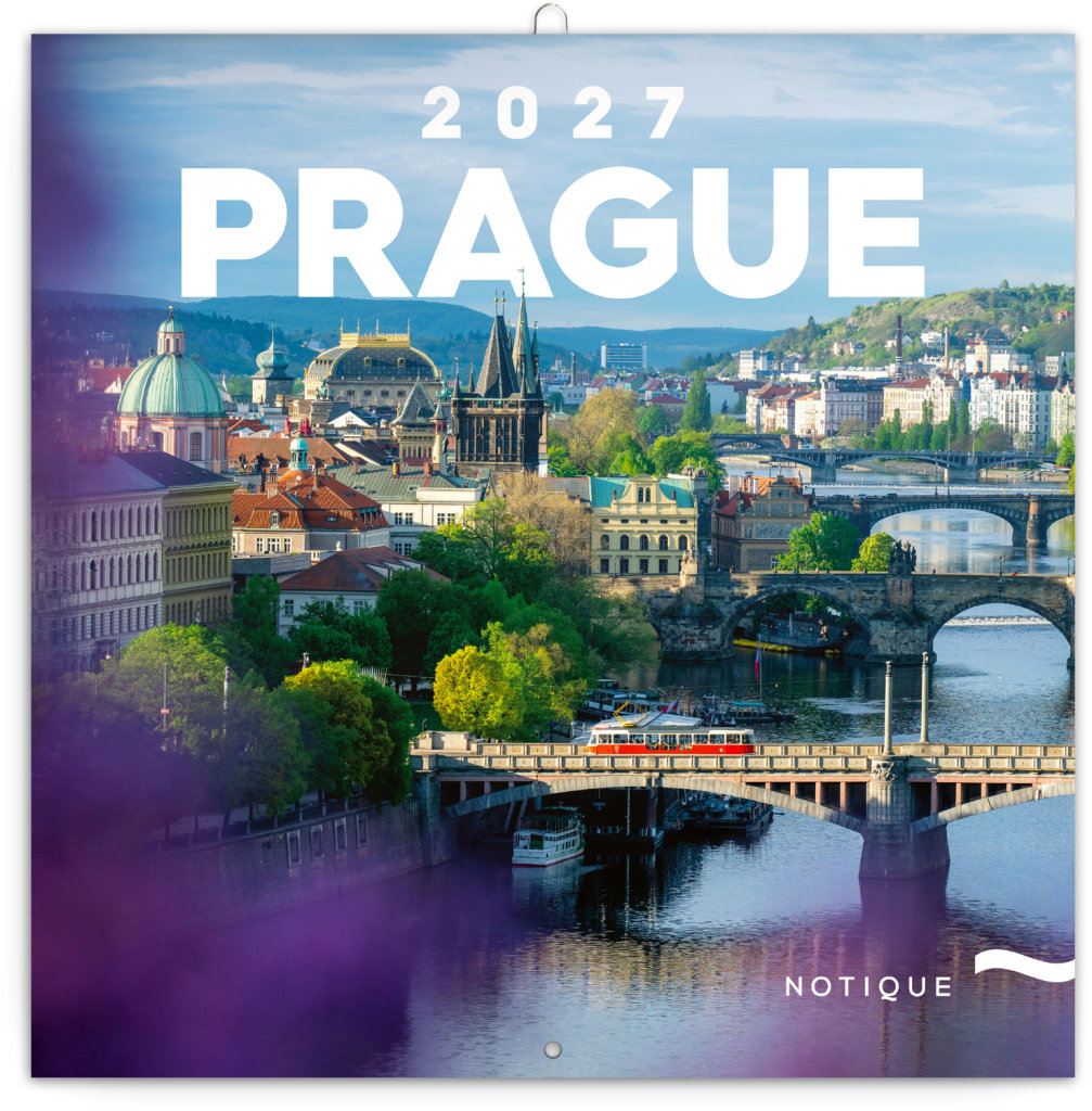 NOTIQUE poznámkový Praha 2027, 30 × 30 cm