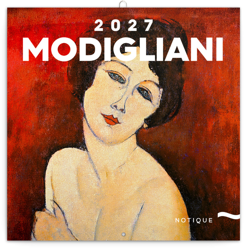 NOTIQUE poznámkový Amedeo Modigliani 2027, 30 × 30 cm