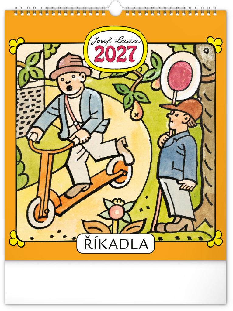 NOTIQUE Josef Lada – Říkadla 2027, 30 × 34 cm