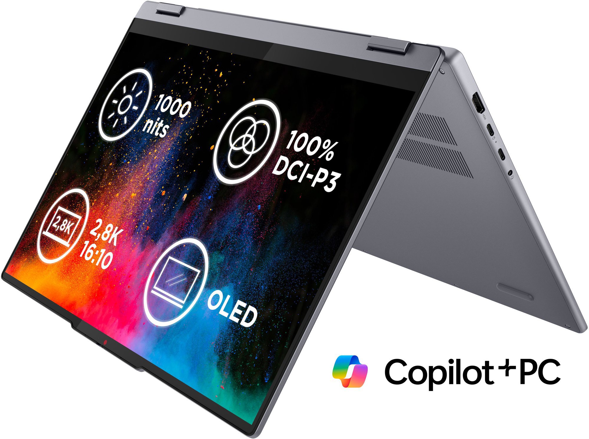 Lenovo IdeaPad 5 2-in-1 16AKP10 Luna Grey kovový