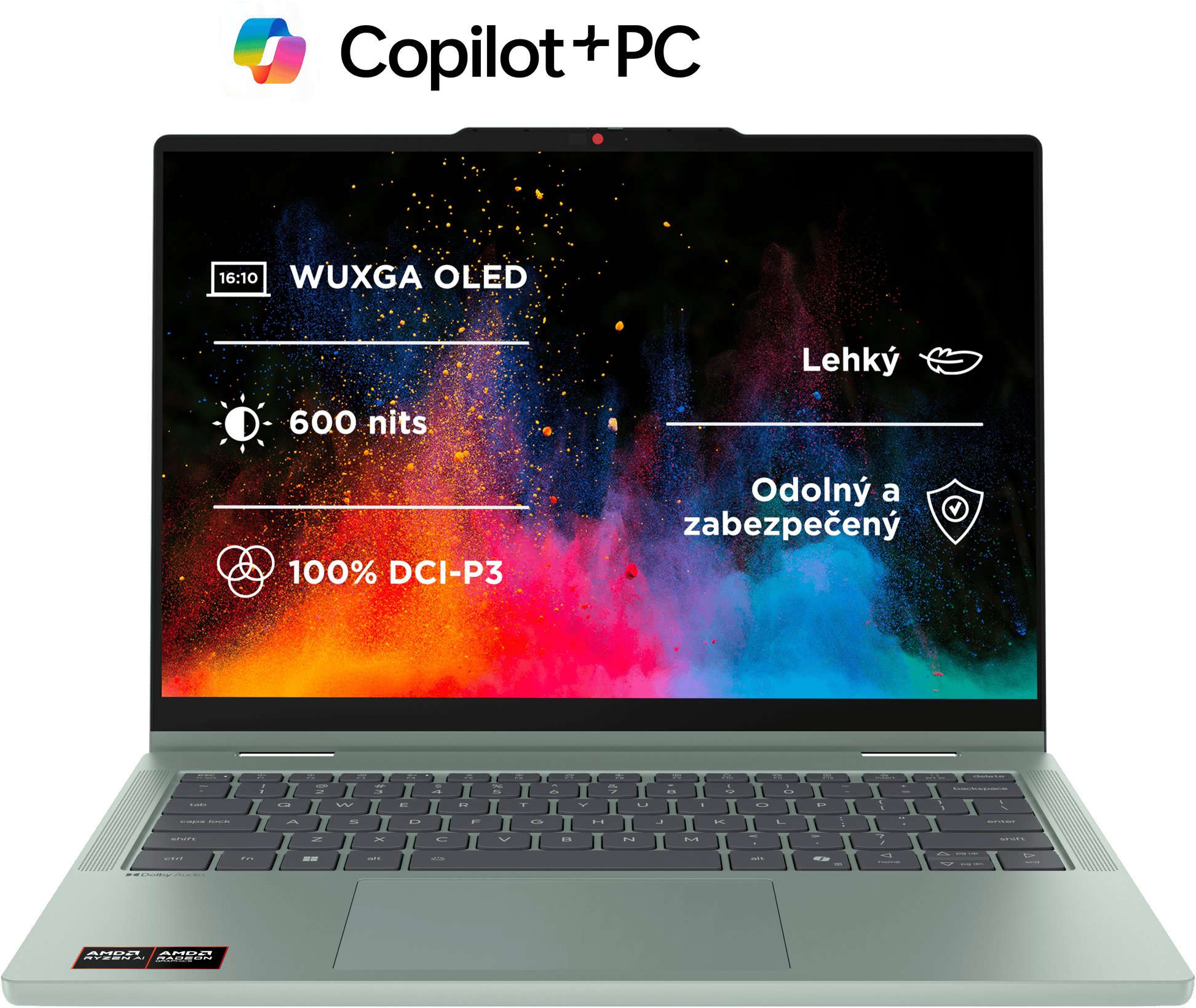 Lenovo IdeaPad 5 2-in-1 14AGP11 Breeze Moss kovový (bez adaptéra)