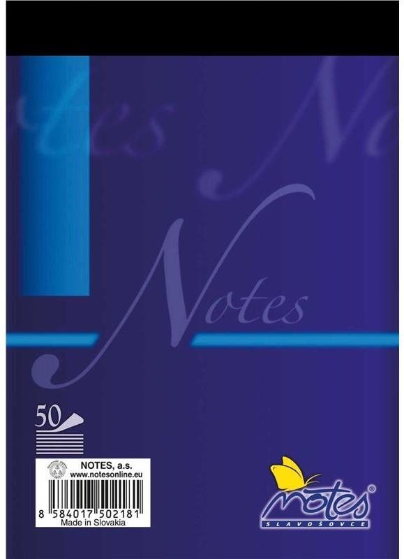 Notes A6, 50 listov, čistý