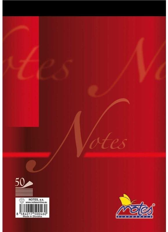 Notes A5, 50 listov, linajkový