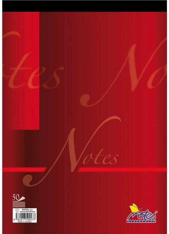 Notes A4, 50 listov, linajkový