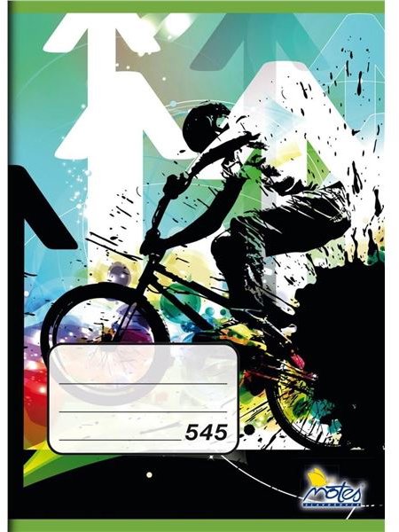 NOTES 545, A5, čtverečkovaný, 40 listů - balení 3 ks