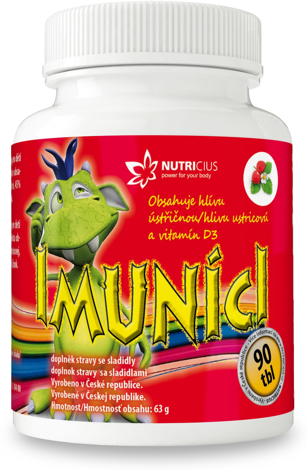 Nutricius Imuníci – Hliva ustricová s vitamínom D pre deti 90 tabliet