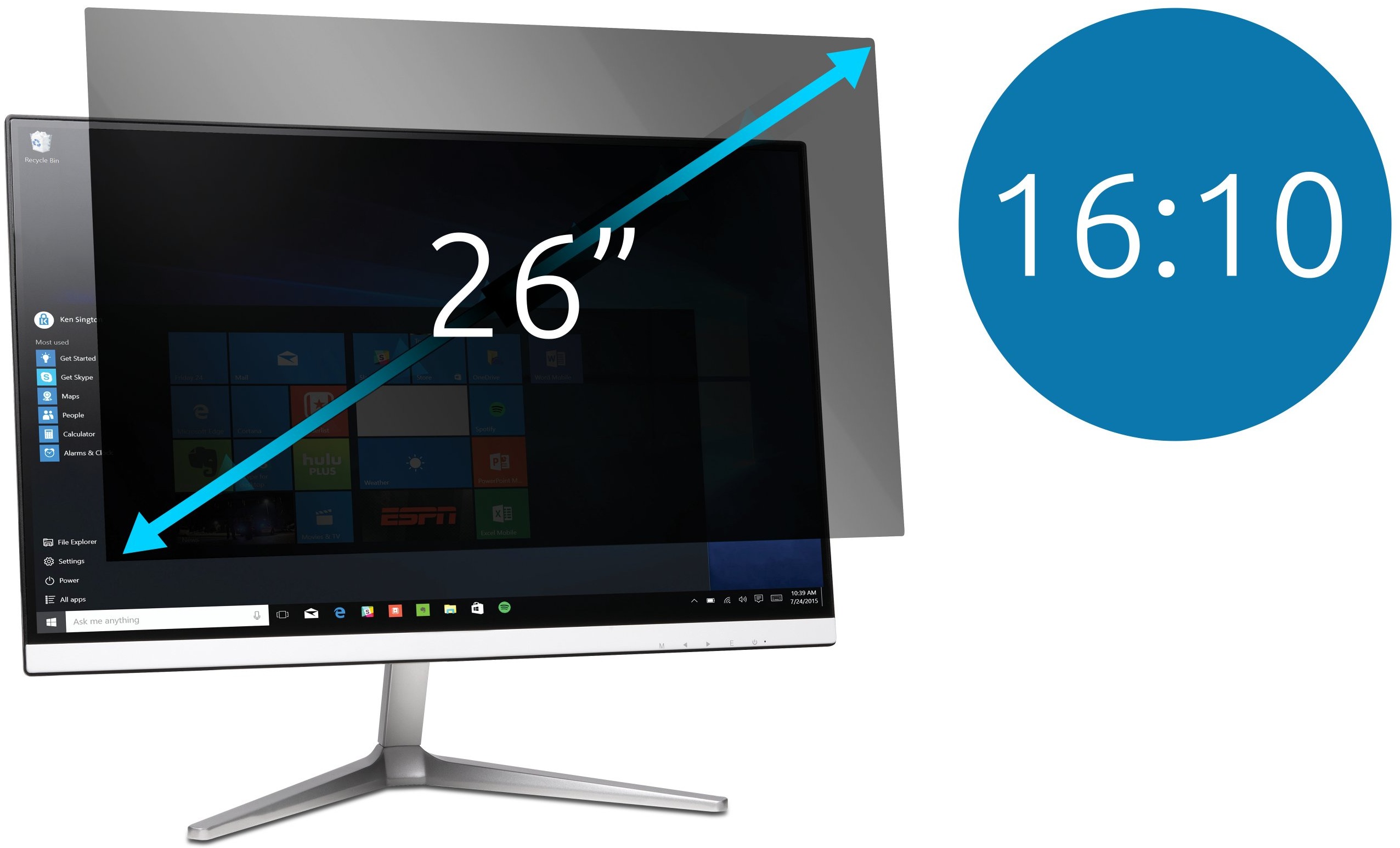 Kensington na 26", 16:9, dvojsmerný, odpojiteľný