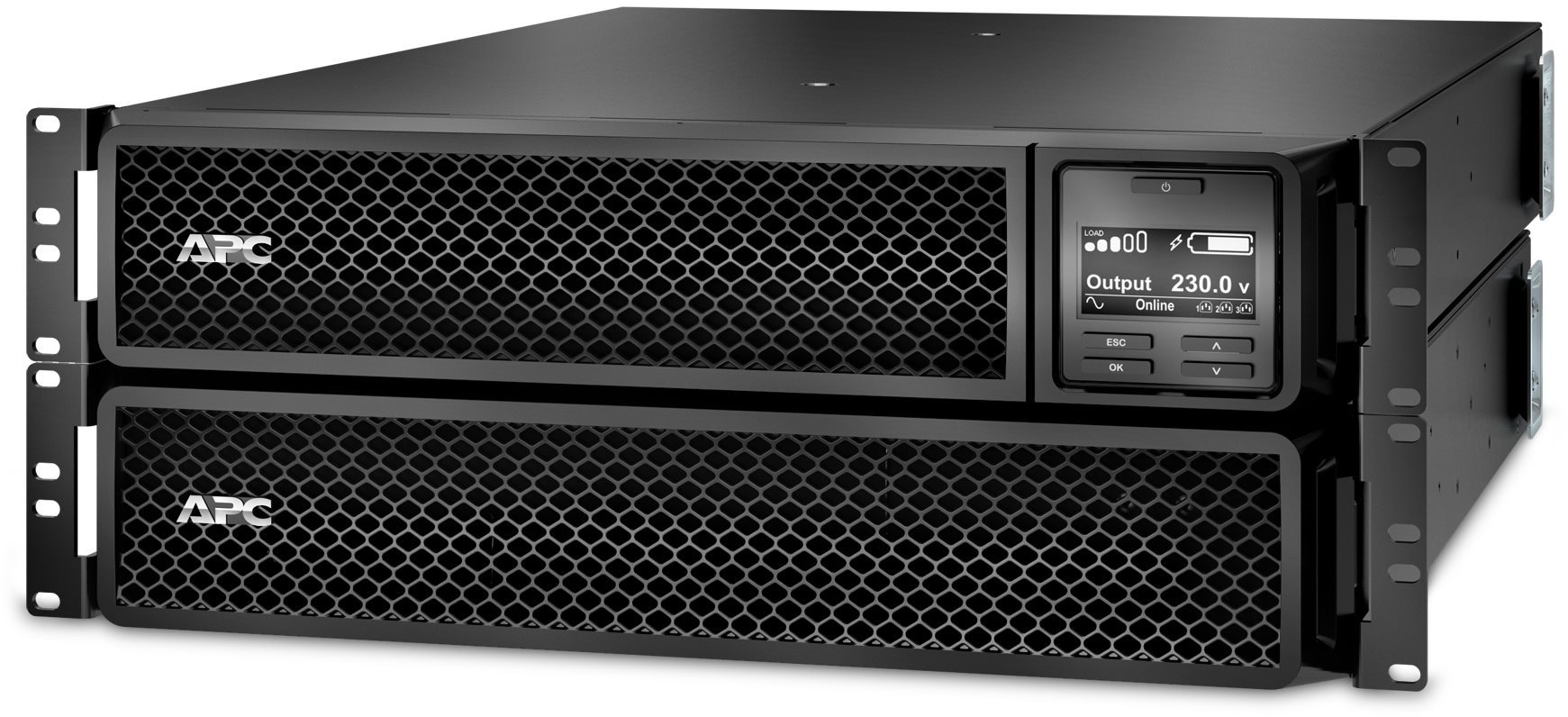 APC Smart-UPS SRT 3000 VA RM 230 V do stojana, sieťová karta