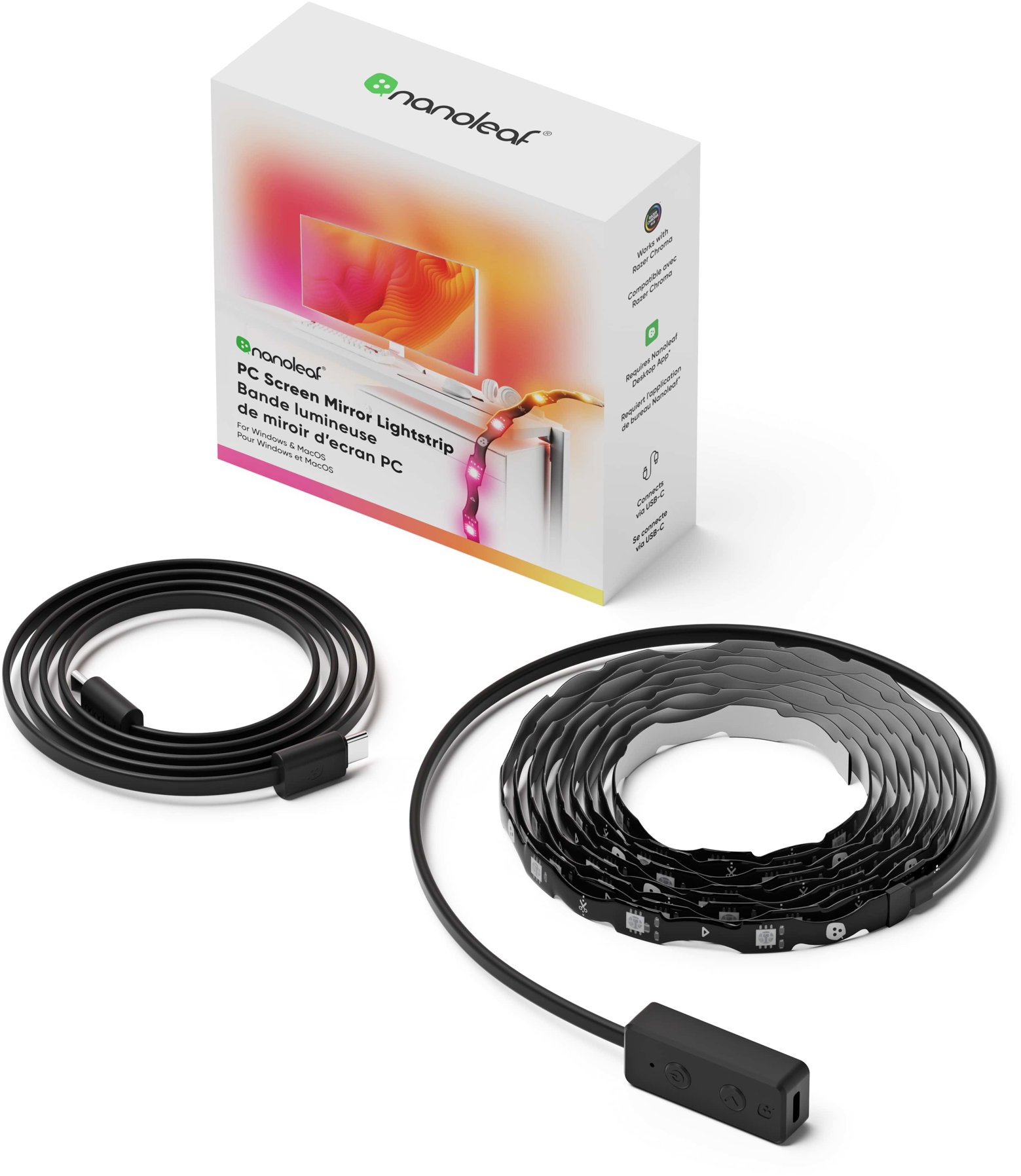 Nanoleaf 4D PC Screen Mirror Lightstrip 2,5 m USB