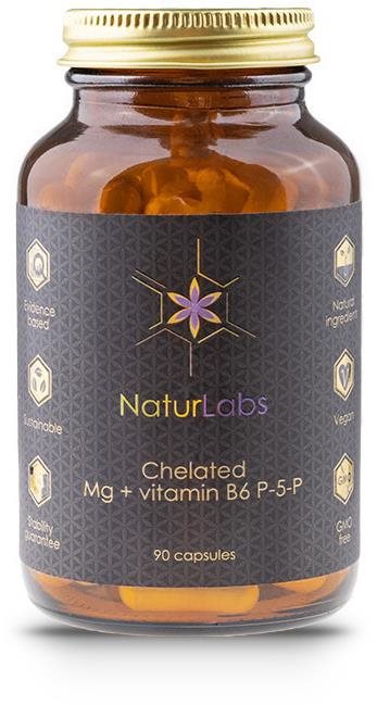 NaturLabs Horčík chelátový + vitamín B6, 90 kapsúl