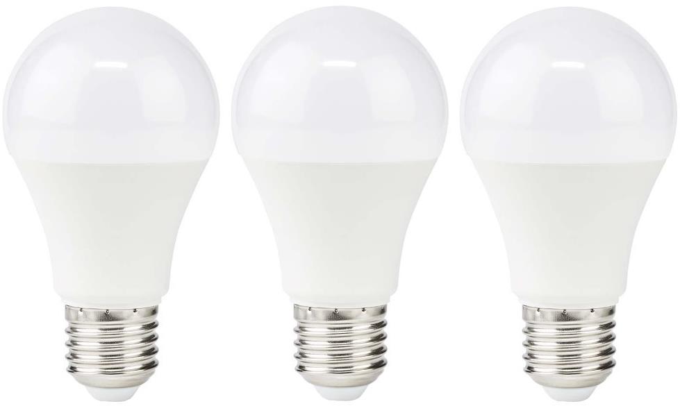 Nedis LED žiarovka, E27, A60, 8 W, 806 lm, 2700 K, 3 kusy