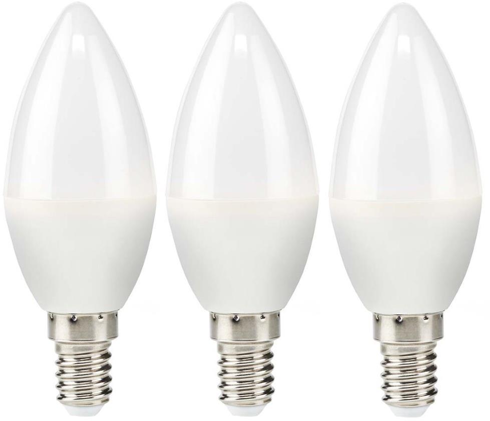 Nedis LED žiarovka, E14, sviečka, 2,8 W, 250 lm, 2700 K, 3 kusy