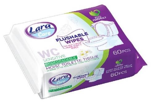 Lara vlhčený WC papier Sensitive harmanček 60 ks