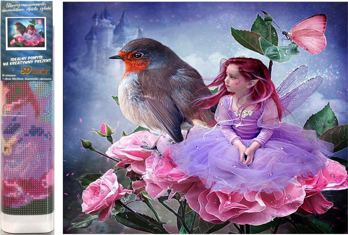 Norimpex Červenka s kvetinovou vílou 30 × 40 cm