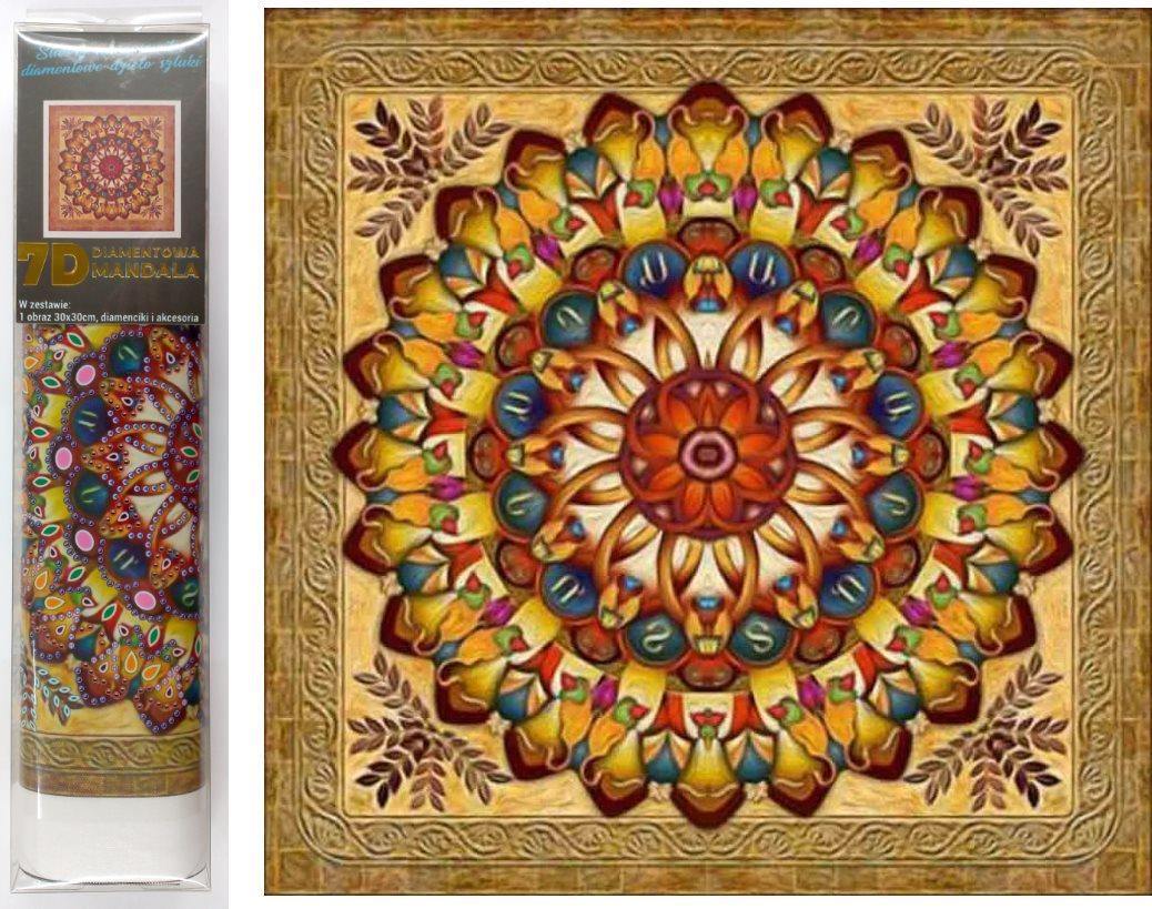 Norimpex 7D Zlatá mandala 30× 30cm