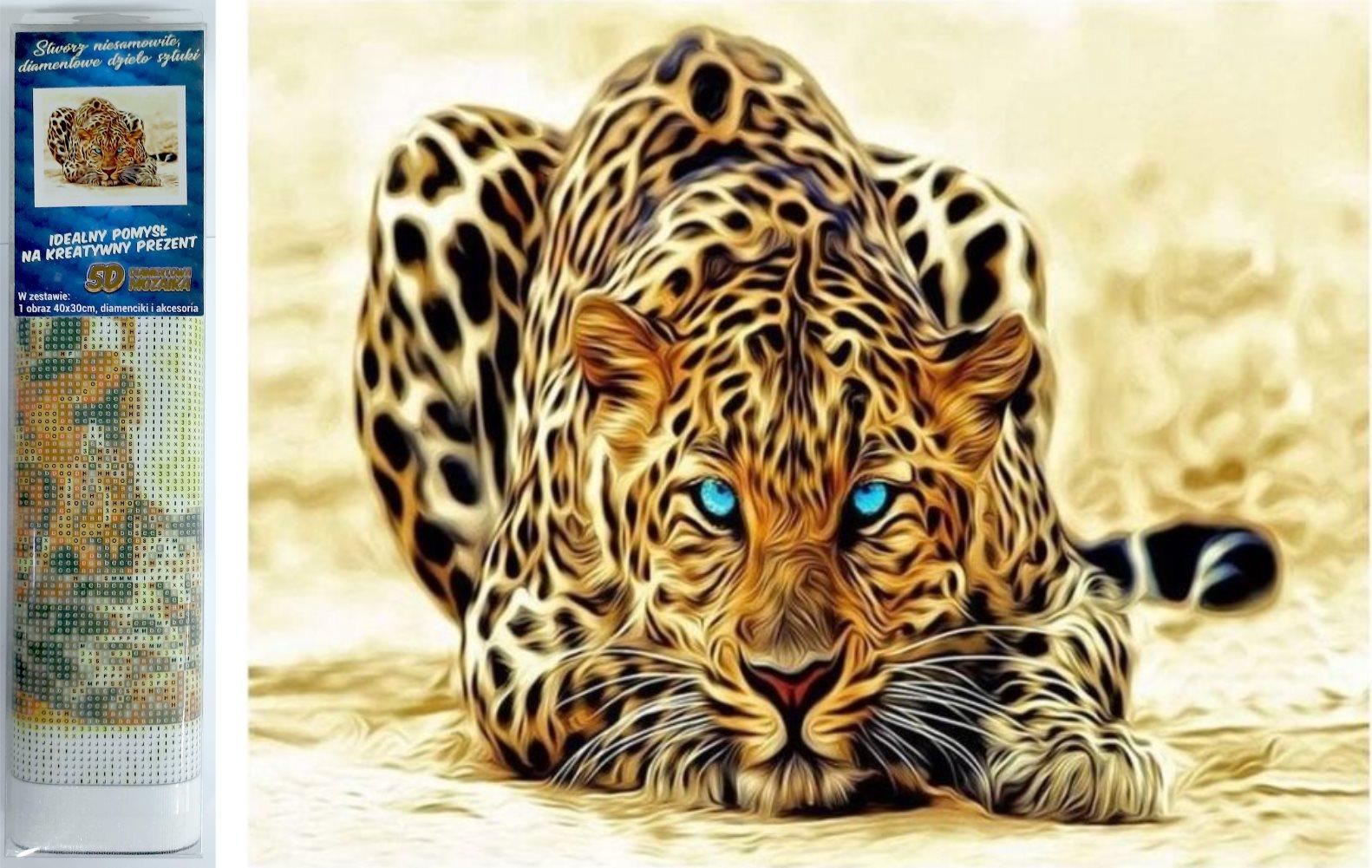 Norimpex Číhajúci leopard 30 × 40 cm