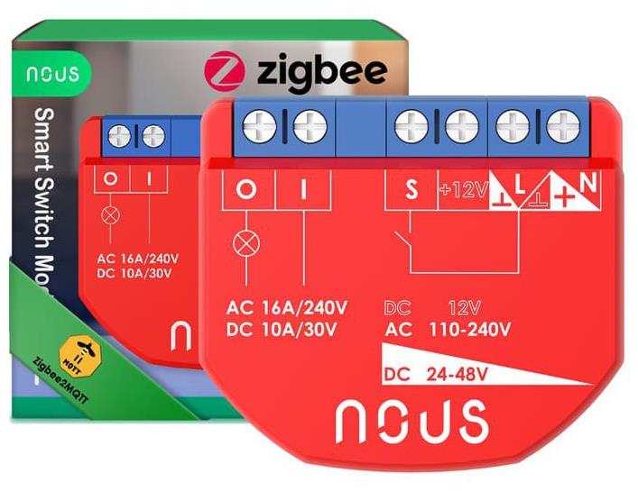 Nous B1Z ZigBee Smart spínací modul (1 kanál, bez merania spotreby)