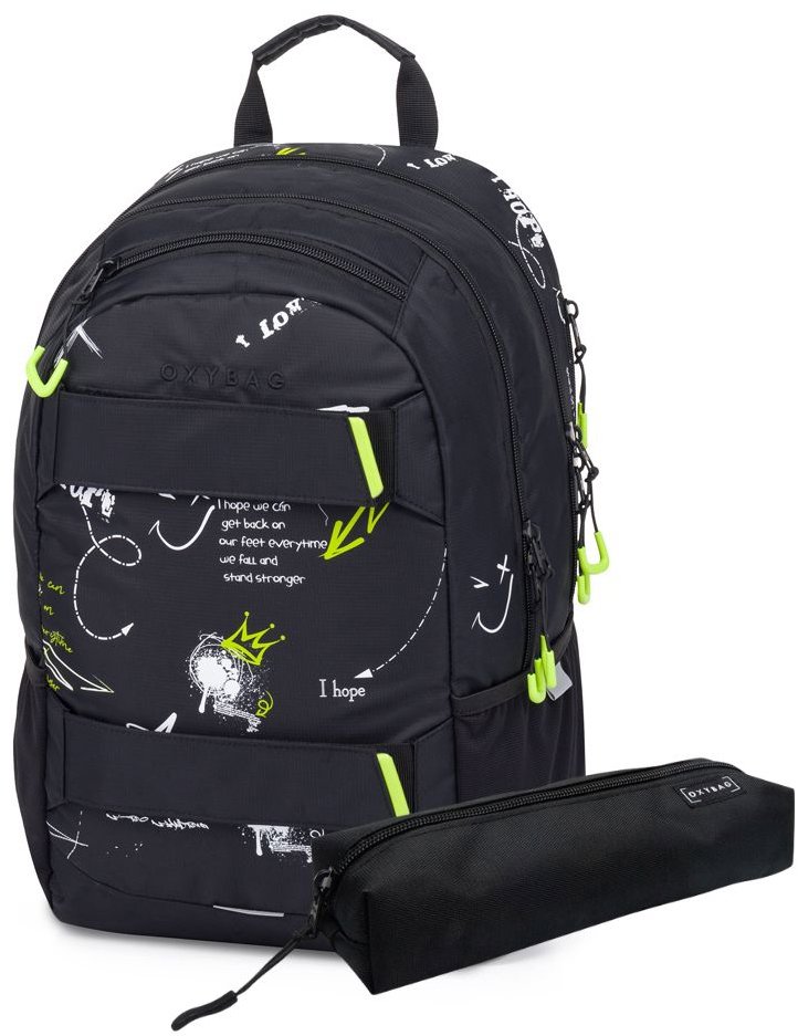OXYBAG Študentský batoh + etue Oxy Sport Graffiti